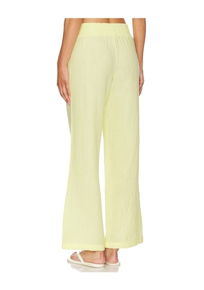 Bobi Wide Leg Pants in Lemon. Size XL. Also in L.