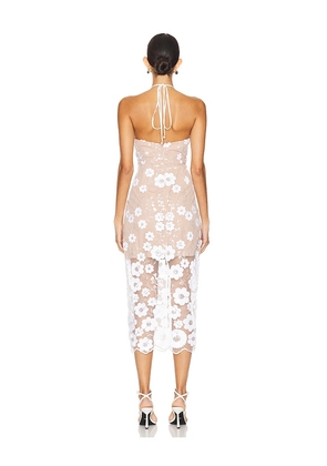 ELLIATT Elodie Midi Dress in Ivory. Size S. Also in L, XL.