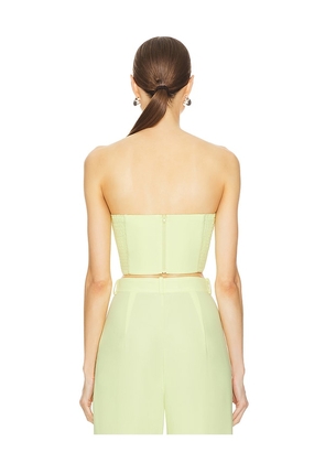 Amanda Uprichard Sabine Crop Top in Yellow. Size M. Also in L, XL.