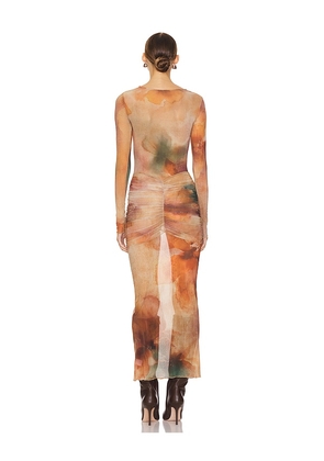 Camila Coelho Josephine Maxi Dress in Peach. Size M. Also in L.