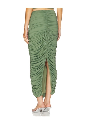 BY.DYLN Yana Maxi Skirt in Sage. Size S. Also in XS.