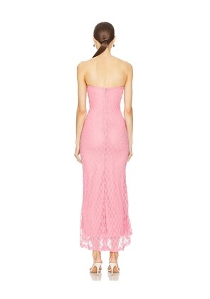 Bardot x REVOLVE Adoni Strapless Midi Dress in Pink. Size 12. Also in 10.