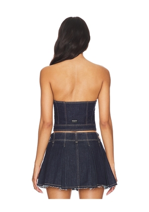 Abrand Angel Bustier in Denim-Dark. Size XS. Also in XXS.