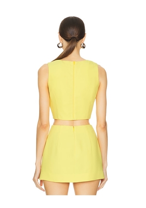 Amanda Uprichard Puzzle Vest in Yellow. Size M. Also in L.