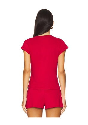 Bella Venice Lucky Tee in Red. Size M. Also in L, S.