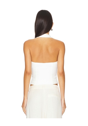 ALL THE WAYS Imogen Vest in White. Size XS. Also in S.