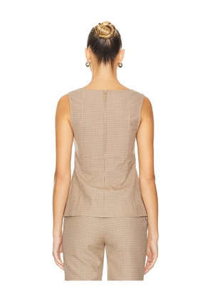 Clea Delfina Top in Tan. Size M. Also in S, XS, L.