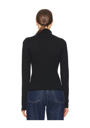 EAVES Maxine Turtleneck Sweater in Black. Size L. Also in XS, XXS, S, M, XL.