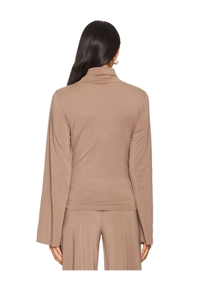 Bobi Long Sleeve in Beige. Size M. Also in XS, S, L.