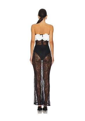 Camila Coelho Delphi Maxi Dress in Black. Size M. Also in XS, S.