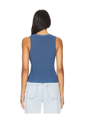 Autumn Cashmere Shaker Vest in Blue. Size S. Also in XS.