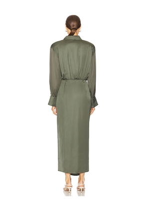 ASTR the Label Elizabello Dress in Olive. Size XL. Also in XS, S.