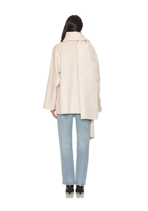 EAVES Osher Wool Coat in Ivory. Size M. Also in L, S, XL.