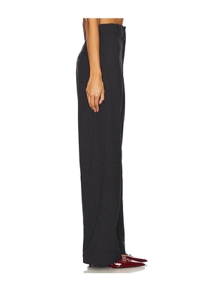 EAVES Kira Melange Suiting Pants in Black. Size M. Also in XS, S, L, XL.