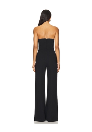Amanda Uprichard Strapless Puzzle Jumpsuit in Black. Size M. Also in L, S, XS.