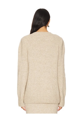 EAVES Amaya Knit Sweater in Ivory. Size M. Also in S.