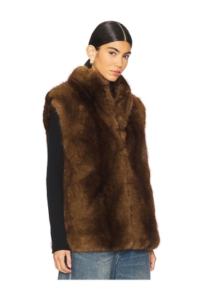 Apparis Laila Mink Vest in Brown. Size S. Also in M.