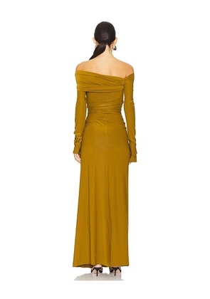 Deme by Gabriella Connie Gown in Olive. Size S. Also in XS.