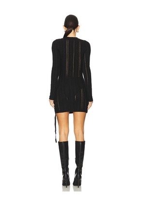 Camila Coelho Anira Cable Dress in Black. Size S. Also in XS, XXS.