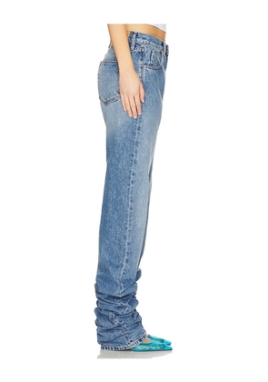 THE ATTICO Long Jeans in Blue. Size 25. Also in 24, 26, 28.