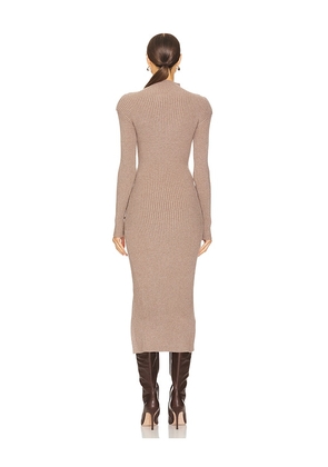 ASTR the Label Soryn Sweater Dress in Taupe. Size M. Also in S, XS, L, XL.