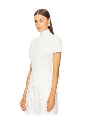 Cult Gaia Annemie Knit Top in Ivory. Size M. Also in L, S, XXS.