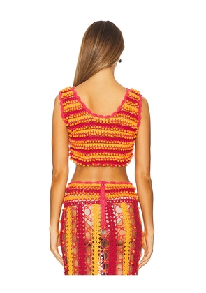 CeliaB X Revolve Top in Orange,Red. Size S. Also in XS.