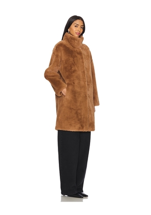 Apparis Blair Mid Length Coat in Brown. Size L. Also in M, XL.