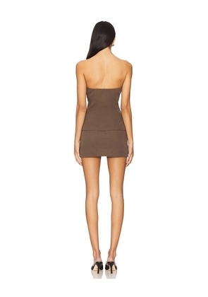 ALL THE WAYS Marni Skirt Set in Brown. Size M. Also in L, S, XL, XS.