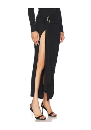Camila Coelho Nia Maxi Skirt in Black. Size S. Also in L, M, XL, XS, XXS.