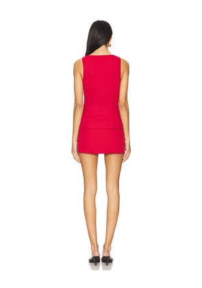 ALL THE WAYS Ang Skirt Set in Red. Size M. Also in L, S, XS.