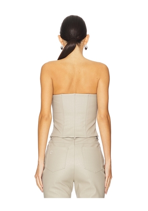 CULTNAKED Killa Bandeau Top in Grey. Size M. Also in L, XS.
