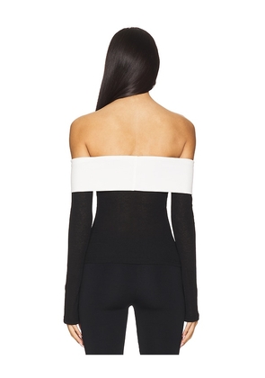 ALL THE WAYS Monica Off Shoulder Top in Black. Size M. Also in S, XS.
