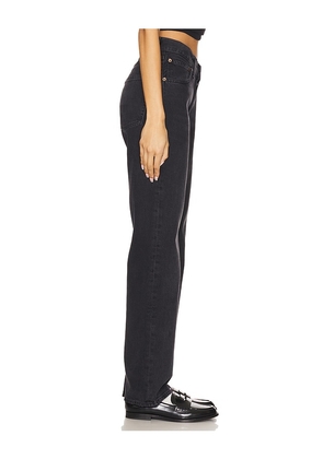 AGOLDE V-waist Kelly Jeans in Black. Size 31. Also in 29, 30.