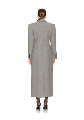 EAVES Yaron Manteco Wool Coat in Grey. Size M. Also in XXS, XS, S, L, XL.