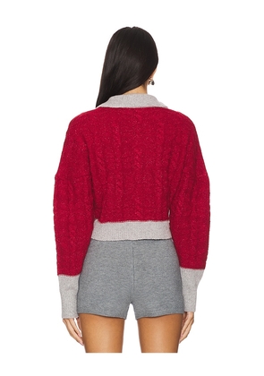 ASTA RESORT Bella Cardigan in Red. Size S. Also in M.