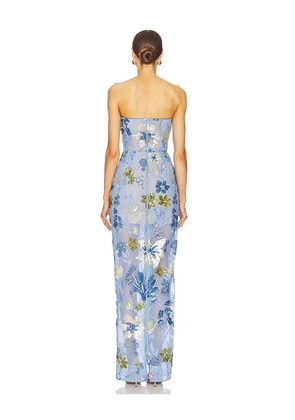 Bronx and Banco Dahlia Maxi Dress in Baby Blue. Size M. Also in S, XL, XS.