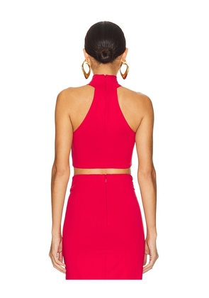Bardot x REVOLVE Neve Sleeveless Knit Top in Red. Size L. Also in XS, S, M, XL.