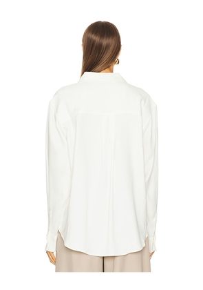 ANINE BING Braxton Shirt in Ivory. Size M. Also in L.