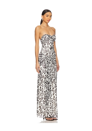 AFRM Rosalie Maxi Dress in White,Black. Size 2X. Also in 1X, 3X, L, M, XL, XXL, XXS.