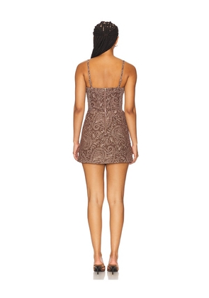 Amanda Uprichard Taylor Skort Romper in Brown. Size M. Also in L.