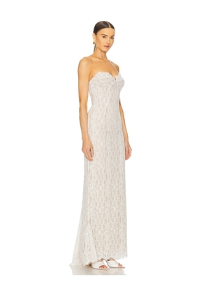 Bronx and Banco Kiera Gown in White. Size S. Also in XL, XS.