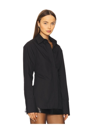 Courtney Zheng Belt Back Top in Black. Size M. Also in L.