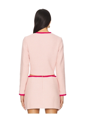 Amanda Uprichard Long Sleeve Braswell Jacket in Pink. Size S. Also in M, XL, XS.