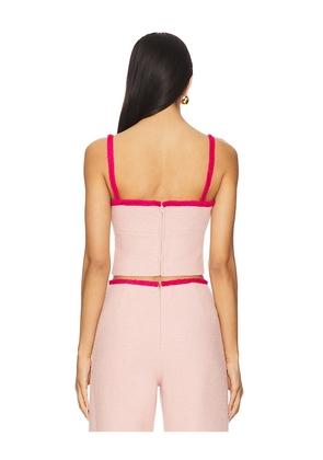 Amanda Uprichard Windsor Top in Pink. Size M. Also in S, XL.