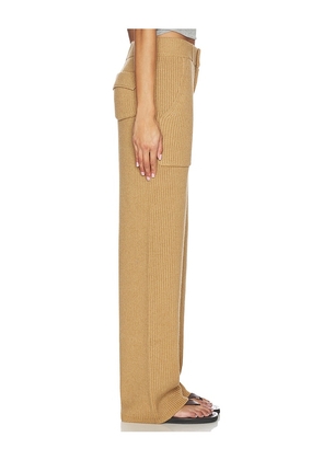 Aya Muse x REVOLVE Knit Trouser in Brown. Size L. Also in M, S, XS.