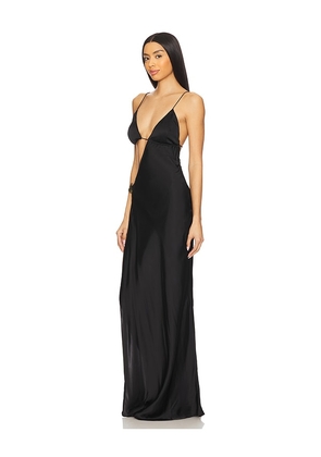 Cin Cin Villa Butterfly Maxi Dress in Black. Size XS. Also in M, L, XL.
