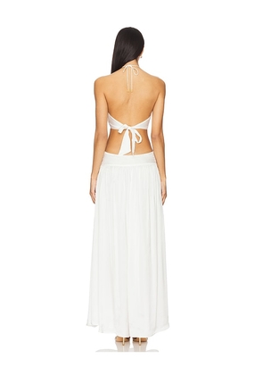 Cin Cin Mila Butterfly Maxi Dress in White. Size M. Also in XS, L, XL.