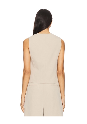 EAVES Carsyn Vest Top in Beige. Size M. Also in L, S.