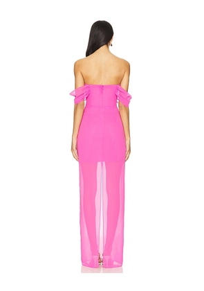 Amanda Uprichard Darien Maxi Dress in Pink. Size M. Also in L, S, XL, XS.